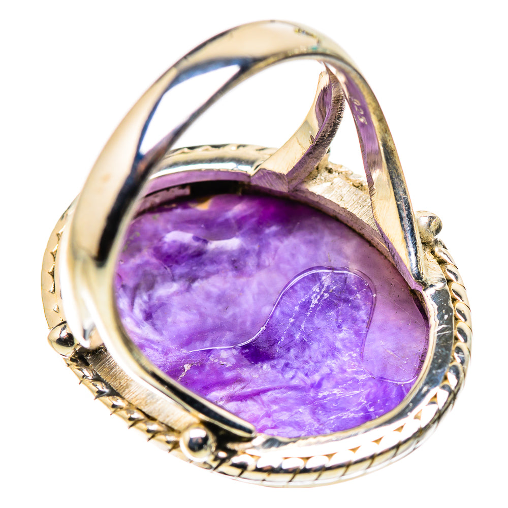 Charoite Rings handcrafted by Ana Silver Co - RING132221 - Photo 3