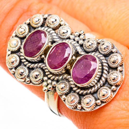 Ruby Rings handcrafted by Ana Silver Co - RING110987
