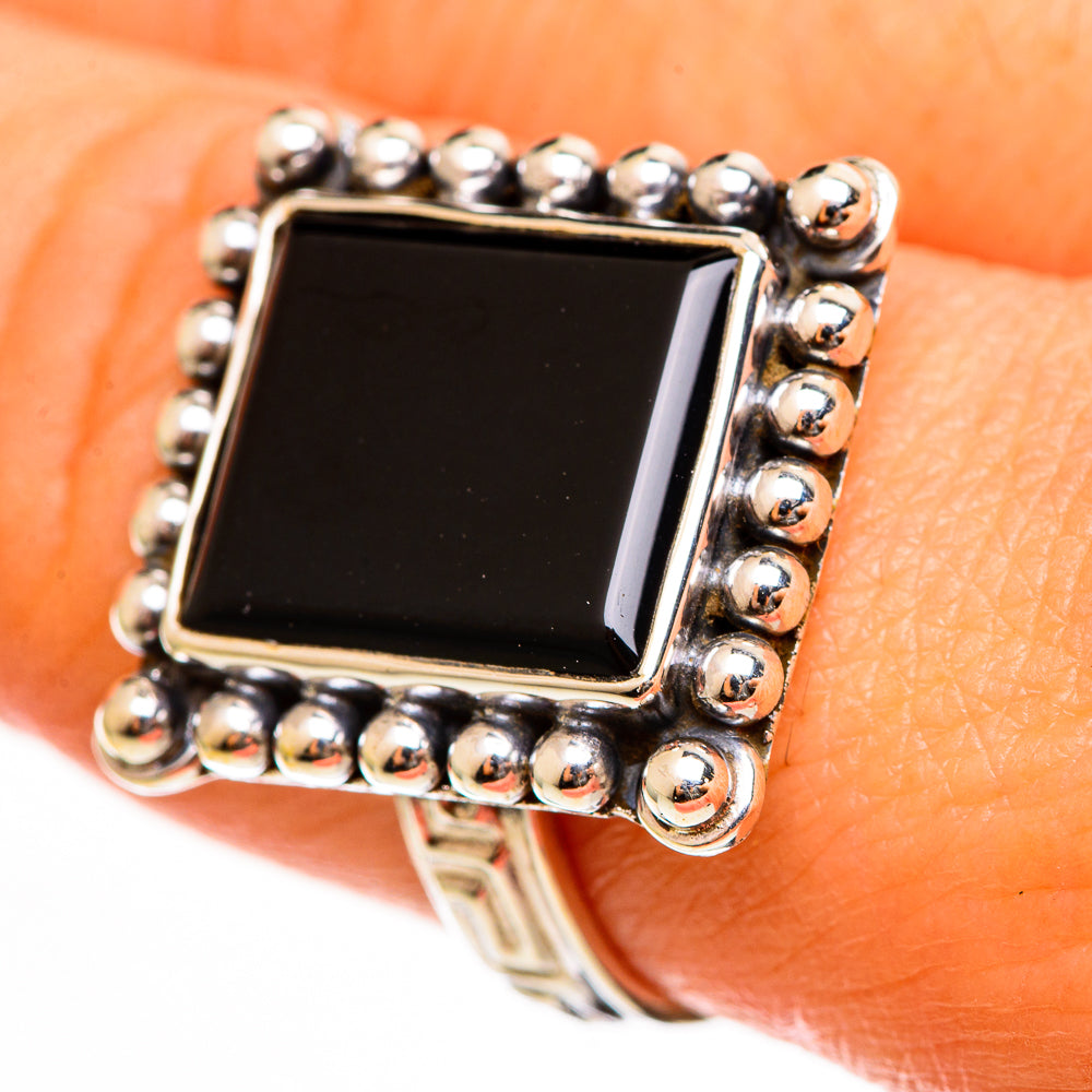 Black Onyx Rings handcrafted by Ana Silver Co - RING111149