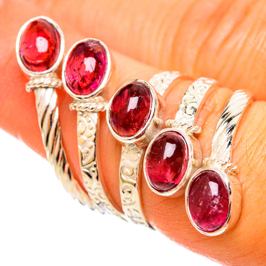 Pink Tourmaline Rings handcrafted by Ana Silver Co - RING114345