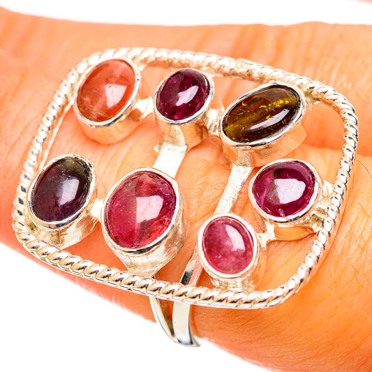 Pink Tourmaline Rings handcrafted by Ana Silver Co - RING114347