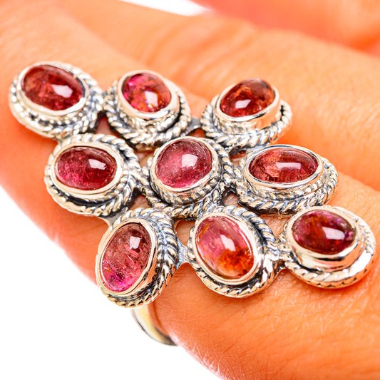 Pink Tourmaline Rings handcrafted by Ana Silver Co - RING114381