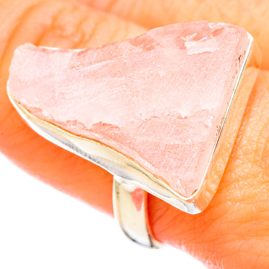 Rose Quartz Rings handcrafted by Ana Silver Co - RING115516