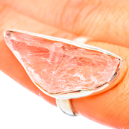 Rose Quartz Rings handcrafted by Ana Silver Co - RING115538