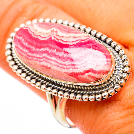 Rhodochrosite Rings handcrafted by Ana Silver Co - RING116328