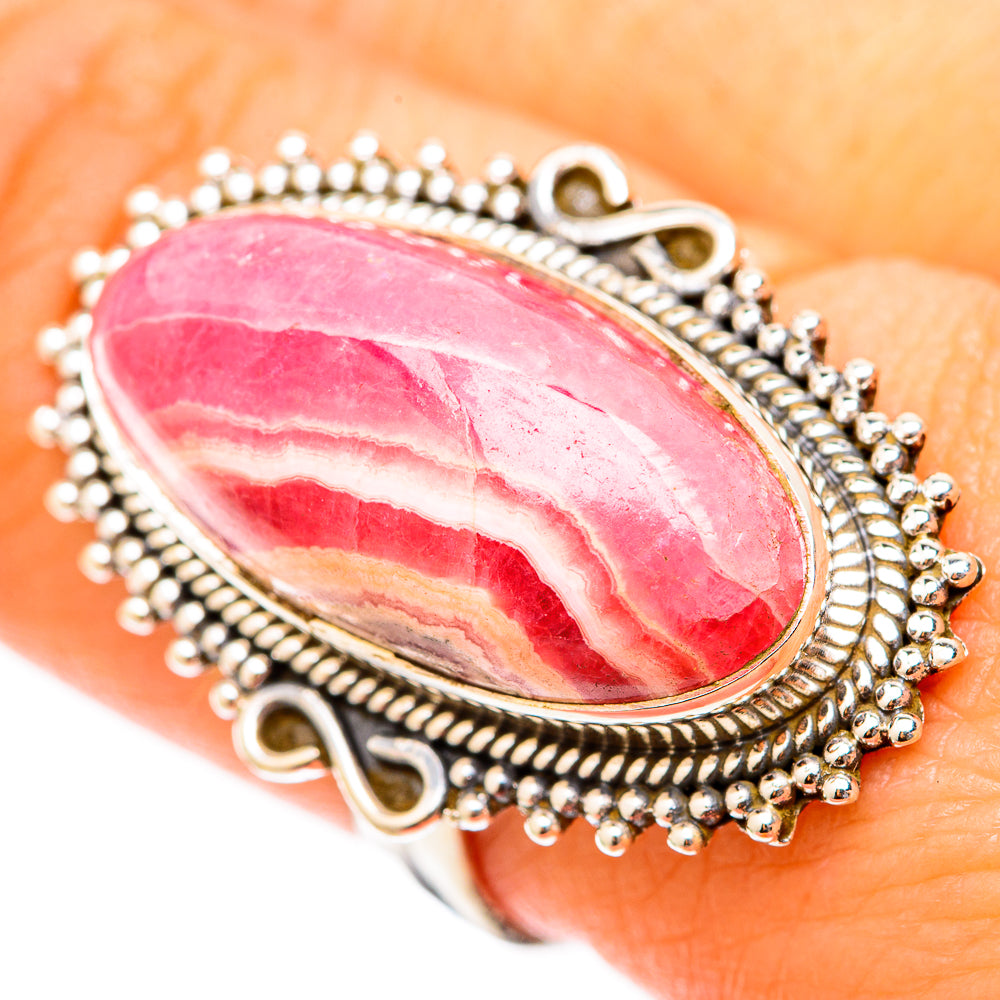 Rhodochrosite Rings handcrafted by Ana Silver Co - RING117923