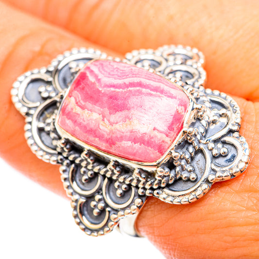 Rhodochrosite Rings handcrafted by Ana Silver Co - RING118575