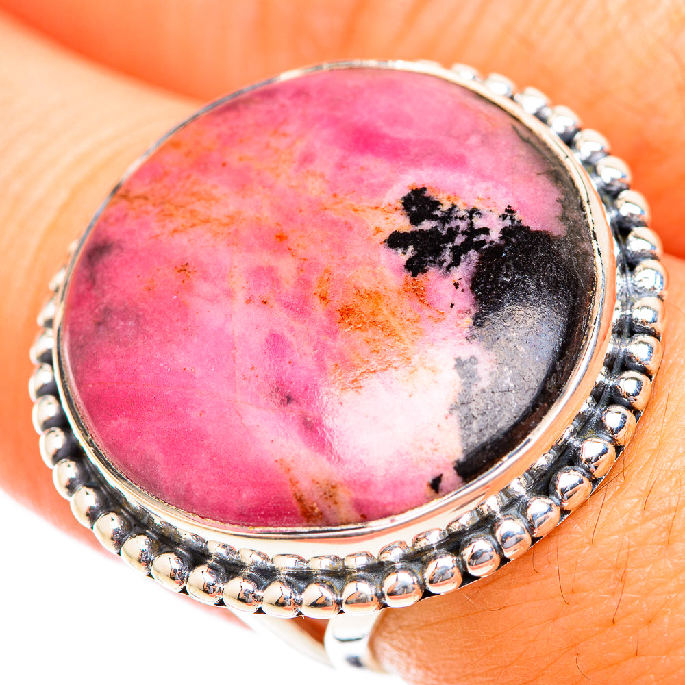 Rhodonite Rings handcrafted by Ana Silver Co - RING118870