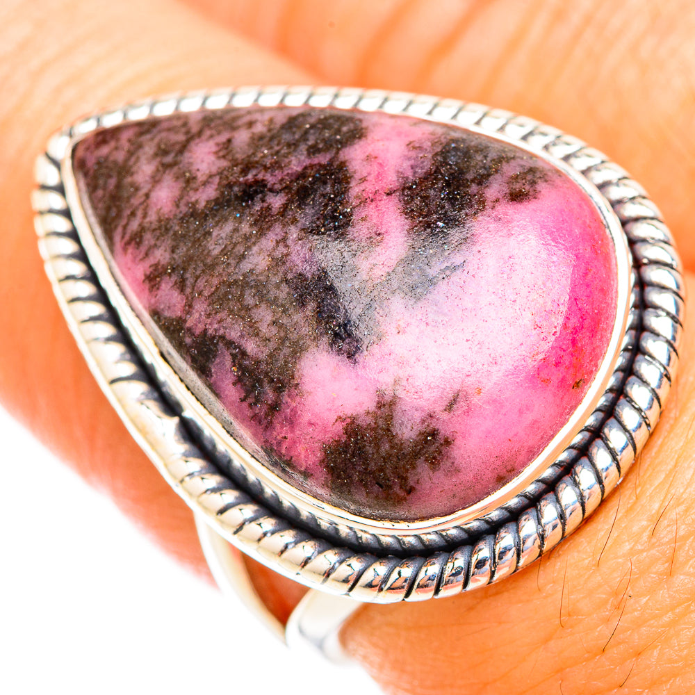 Rhodonite Rings handcrafted by Ana Silver Co - RING119200
