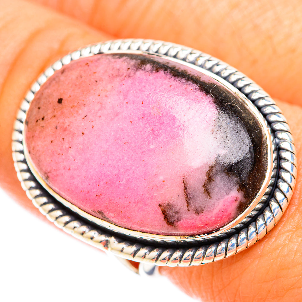 Rhodonite Rings handcrafted by Ana Silver Co - RING119201