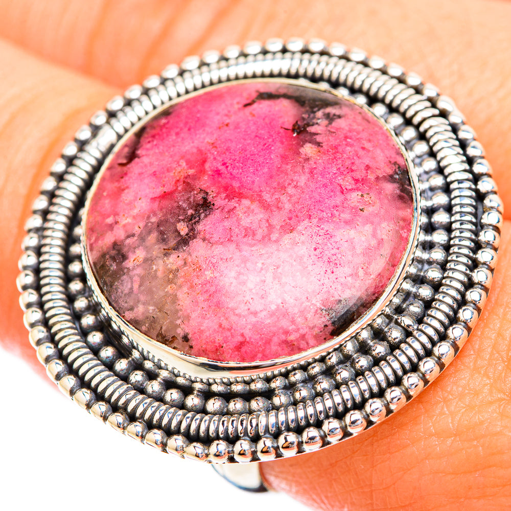 Rhodonite Rings handcrafted by Ana Silver Co - RING119361