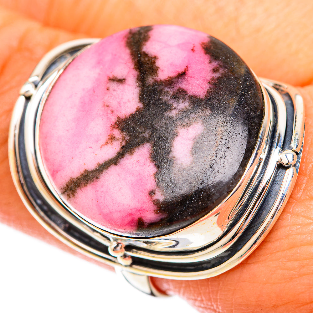 Rhodonite Rings handcrafted by Ana Silver Co - RING119487