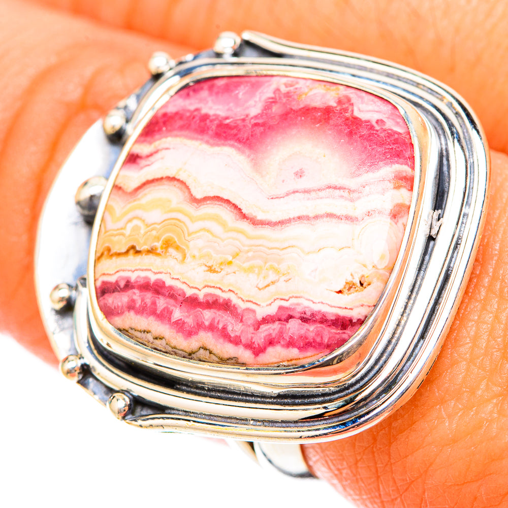 Rhodochrosite Rings handcrafted by Ana Silver Co - RING119759