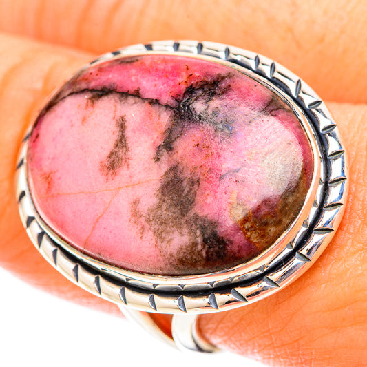 Rhodonite Rings handcrafted by Ana Silver Co - RING120040