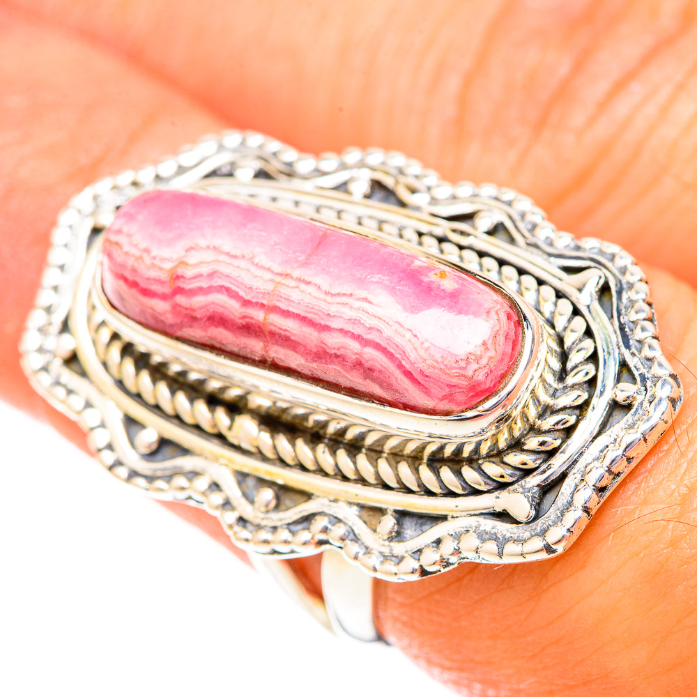 Rhodochrosite Rings handcrafted by Ana Silver Co - RING120095