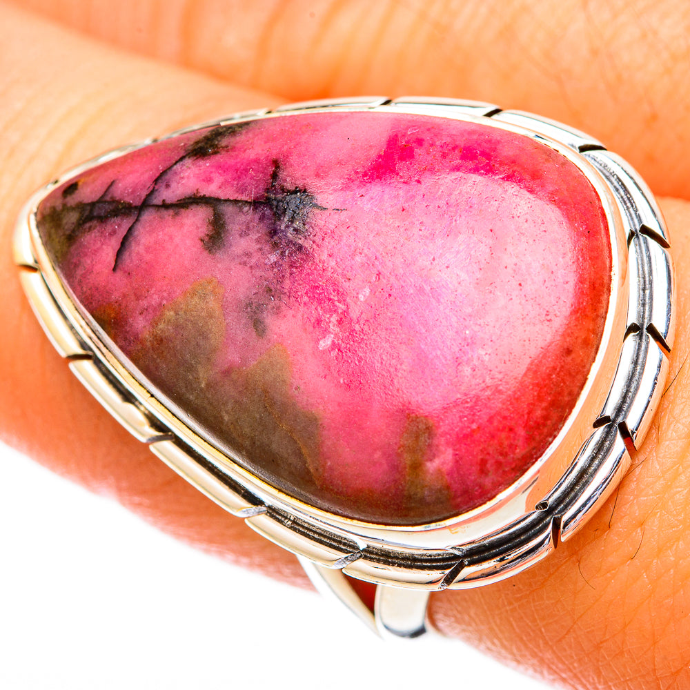 Rhodonite Rings handcrafted by Ana Silver Co - RING121259