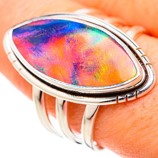 Aura Opal Rings handcrafted by Ana Silver Co - RING128726
