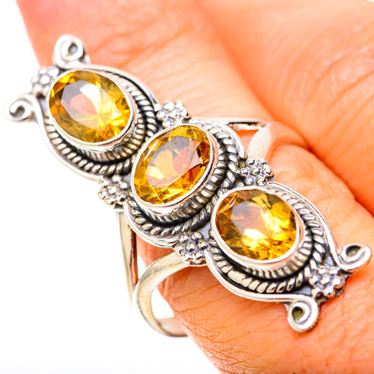 Citrine Rings handcrafted by Ana Silver Co - RING128953