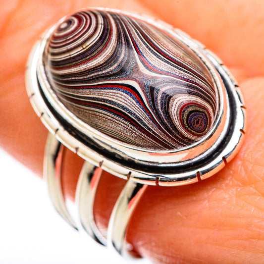 Fordite Rings handcrafted by Ana Silver Co - RING129351