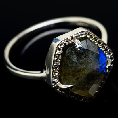 Labradorite Rings handcrafted by Ana Silver Co - RING21440