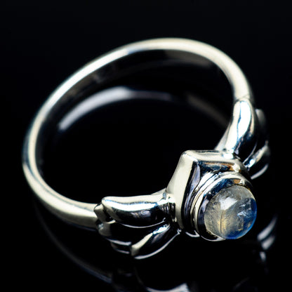 Rainbow Moonstone Rings handcrafted by Ana Silver Co - RING21875