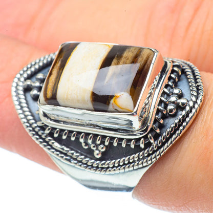 Peanut Wood Jasper Rings handcrafted by Ana Silver Co - RING32233