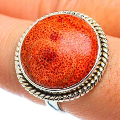 Sponge Coral Rings handcrafted by Ana Silver Co - RING40519