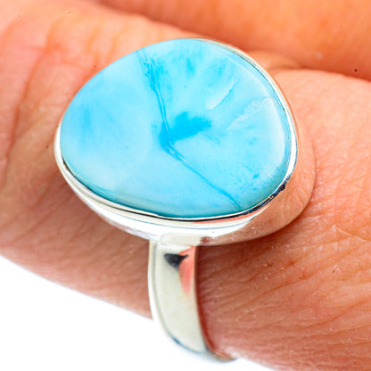 Larimar Rings handcrafted by Ana Silver Co - RING41486