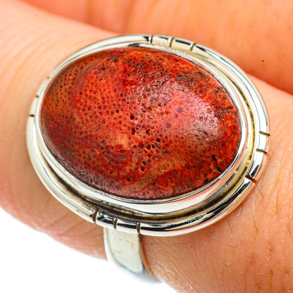 Sponge Coral Rings handcrafted by Ana Silver Co - RING41595