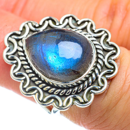 Labradorite Rings handcrafted by Ana Silver Co - RING43600