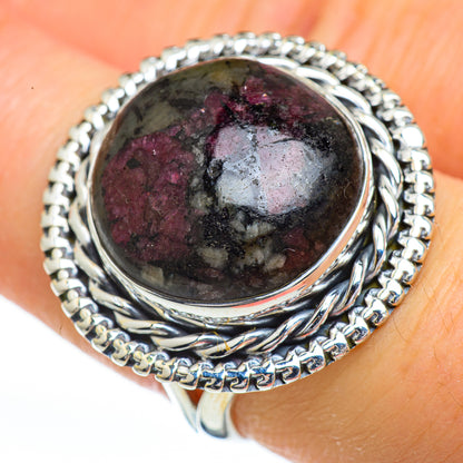 Russian Eudialyte Rings handcrafted by Ana Silver Co - RING45394