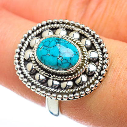 Tibetan Turquoise Rings handcrafted by Ana Silver Co - RING46891