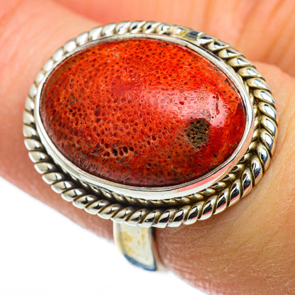 Sponge Coral Rings handcrafted by Ana Silver Co - RING47573