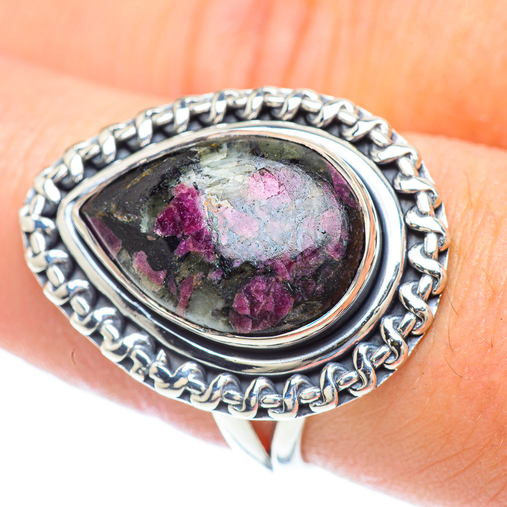 Russian Eudialyte Rings handcrafted by Ana Silver Co - RING56900