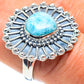 Larimar Rings handcrafted by Ana Silver Co - RING58497
