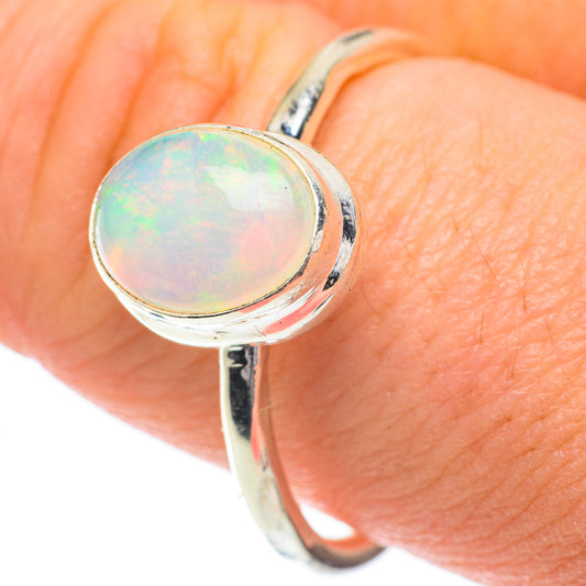 Ethiopian Opal Rings handcrafted by Ana Silver Co - RING60025