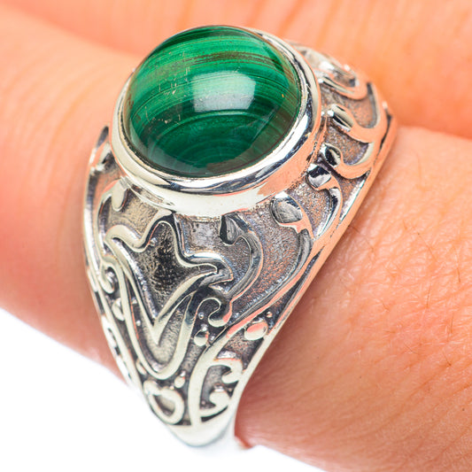 Malachite Rings handcrafted by Ana Silver Co - RING60068