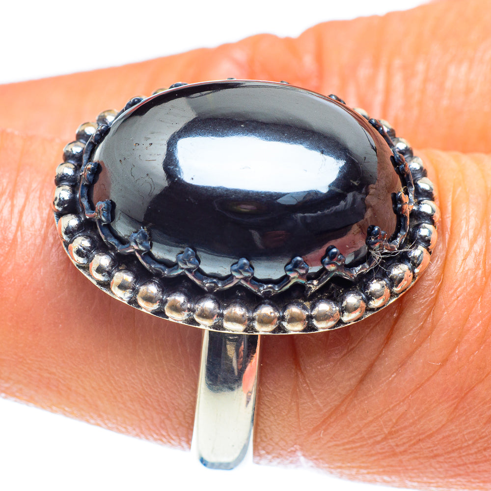 Hematite Rings handcrafted by Ana Silver Co - RING60135