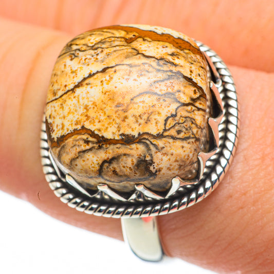 Picture Jasper Rings handcrafted by Ana Silver Co - RING60231