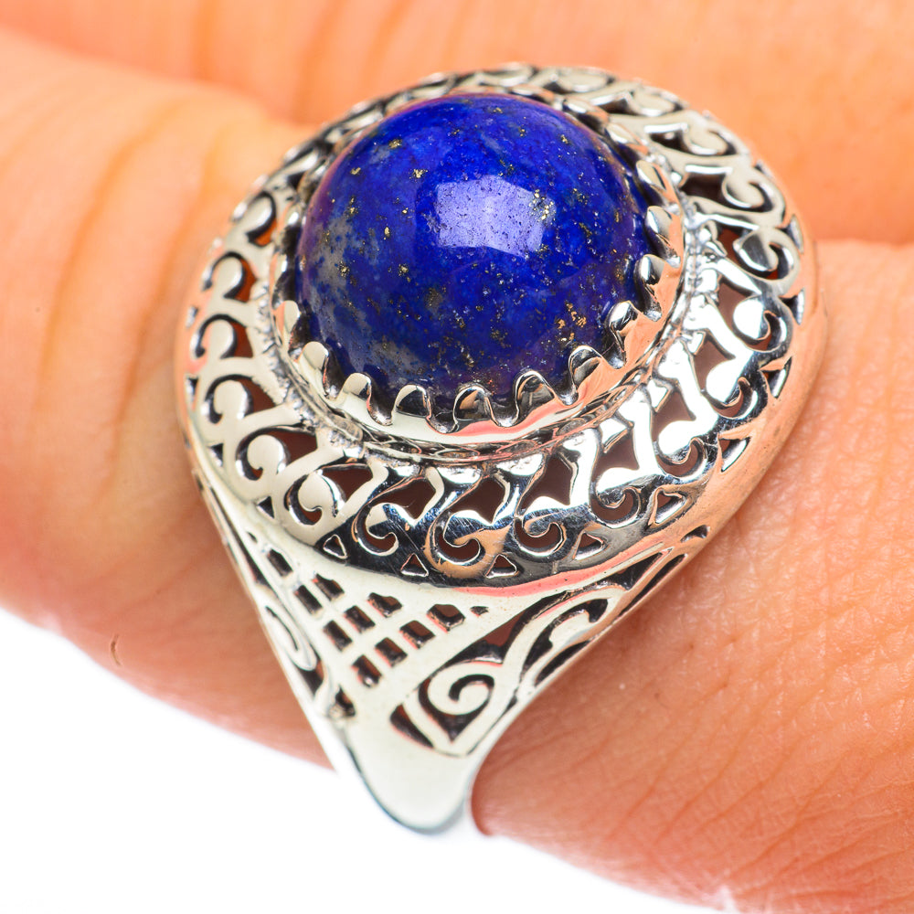 Lapis Lazuli Rings handcrafted by Ana Silver Co - RING60420