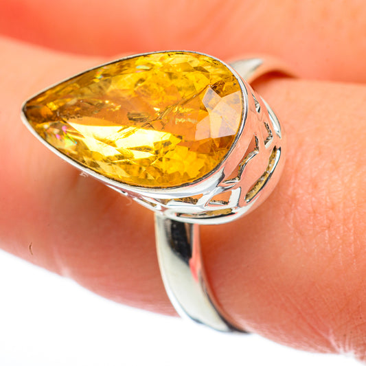 Citrine Rings handcrafted by Ana Silver Co - RING60428