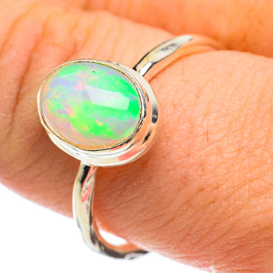 Ethiopian Opal Rings handcrafted by Ana Silver Co - RING60537