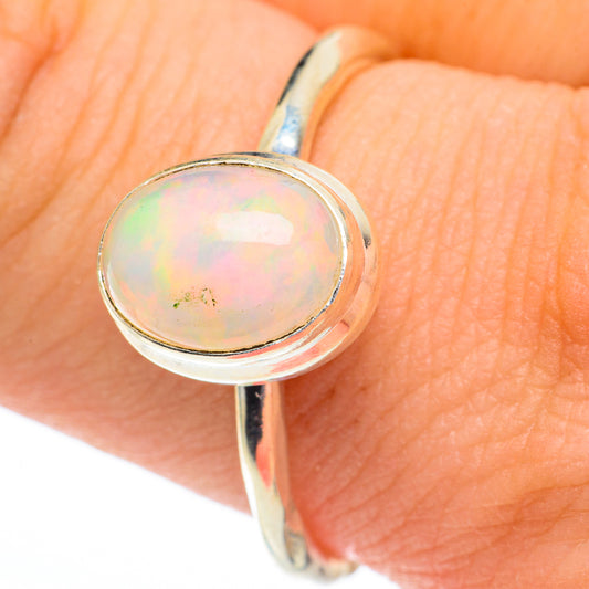 Ethiopian Opal Rings handcrafted by Ana Silver Co - RING60880