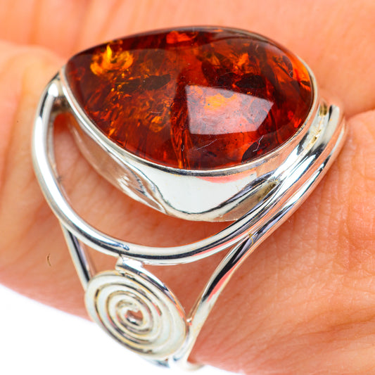 Baltic Amber Rings handcrafted by Ana Silver Co - RING60969