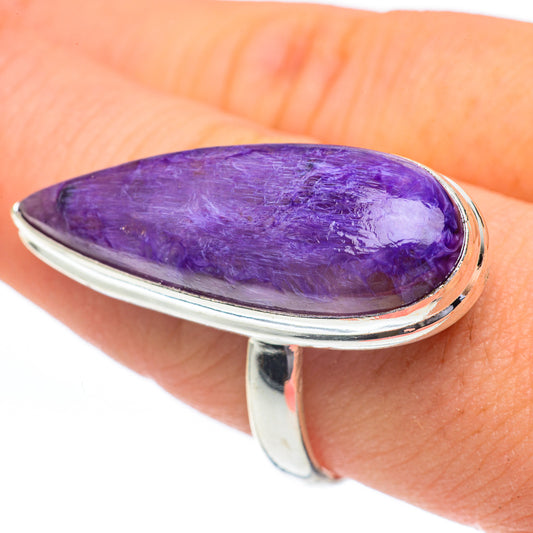 Charoite Rings handcrafted by Ana Silver Co - RING61138