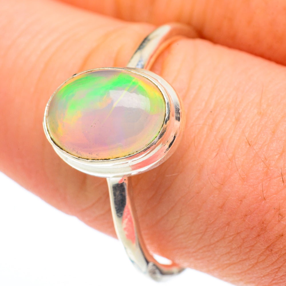 Ethiopian Opal Rings handcrafted by Ana Silver Co - RING61196