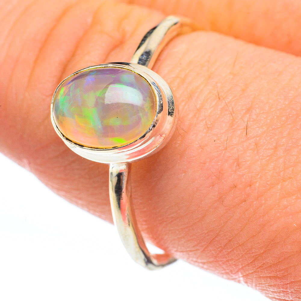 Ethiopian Opal Rings handcrafted by Ana Silver Co - RING61323