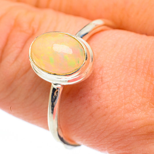 Ethiopian Opal Rings handcrafted by Ana Silver Co - RING61334