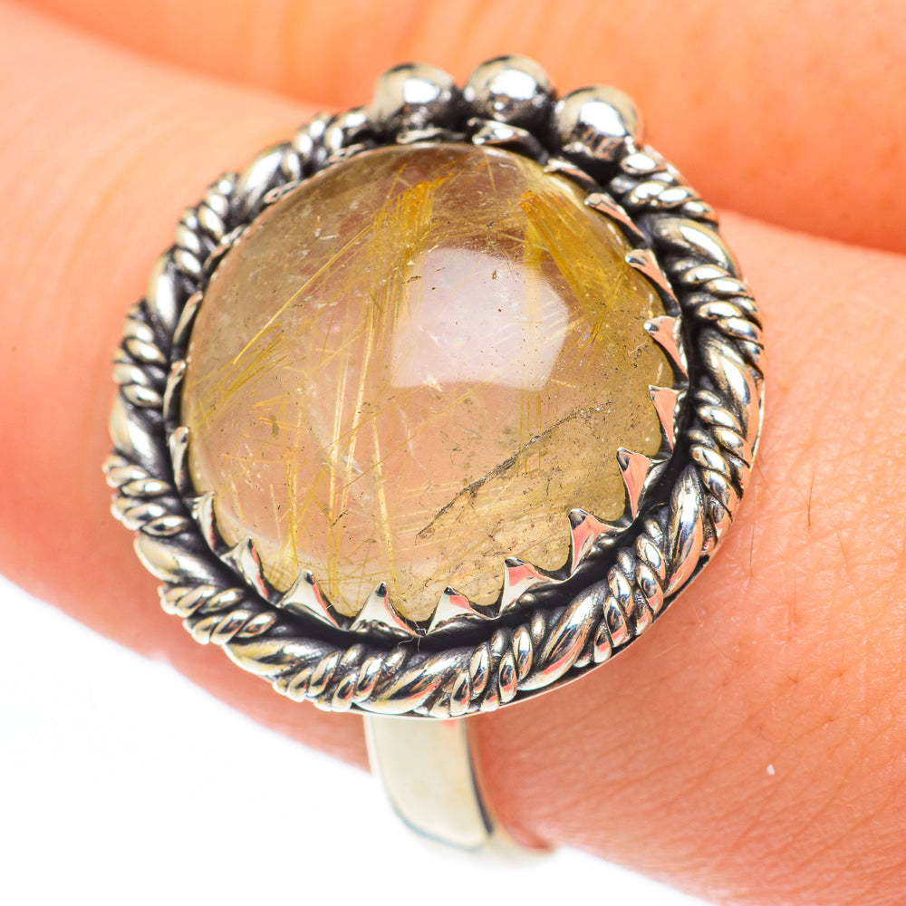 Rutilated Quartz Rings handcrafted by Ana Silver Co - RING61567