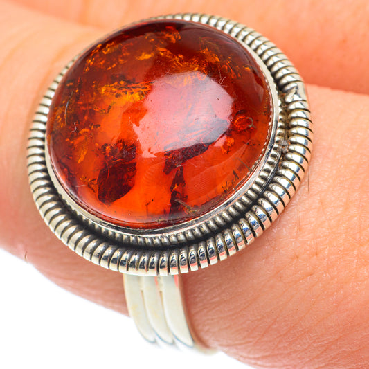 Baltic Amber Rings handcrafted by Ana Silver Co - RING62032